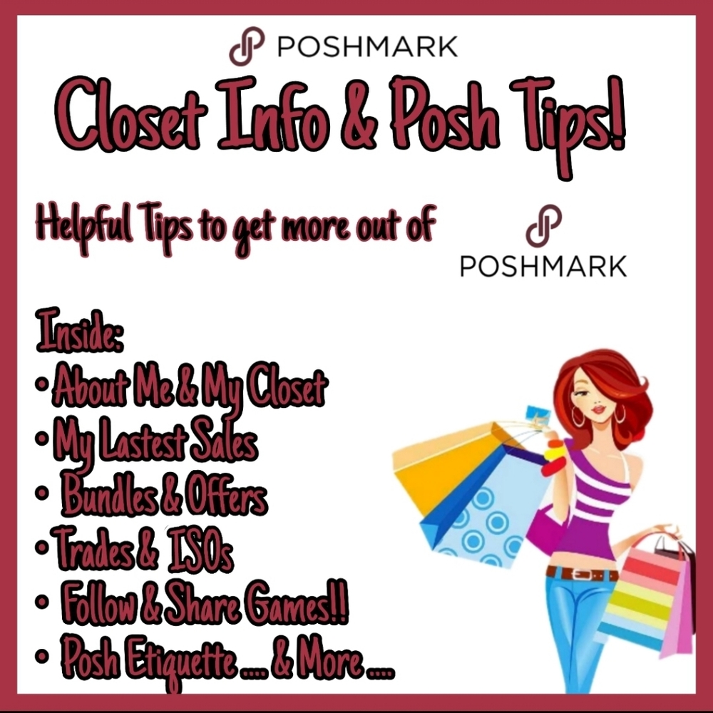 ☆POSH TIPS & CLOSET INFO☆